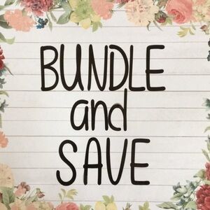 Floral Wall Decor with 'Bundle and Save' Text
